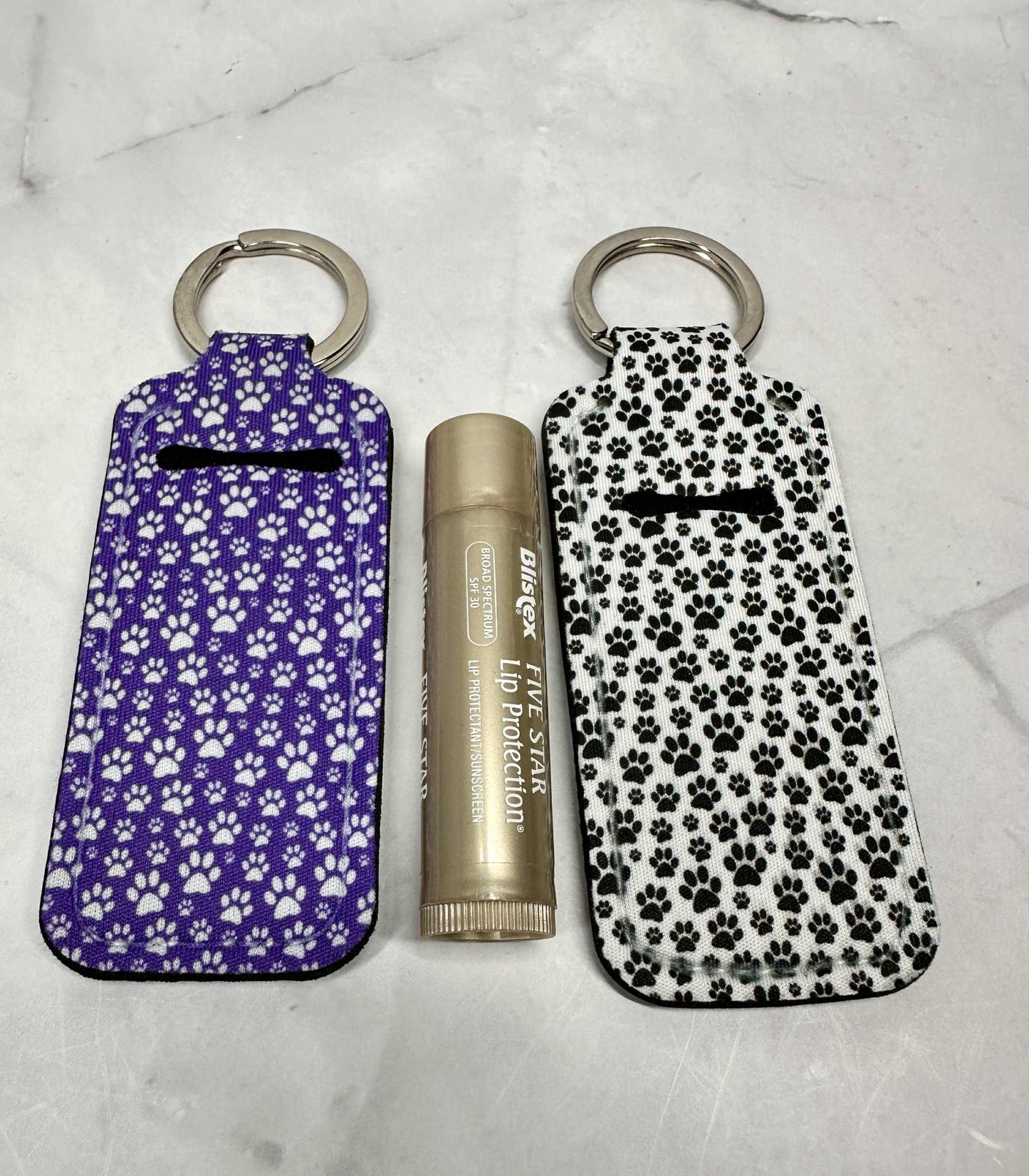 Lip Balm Holder Keychains_Animal Print