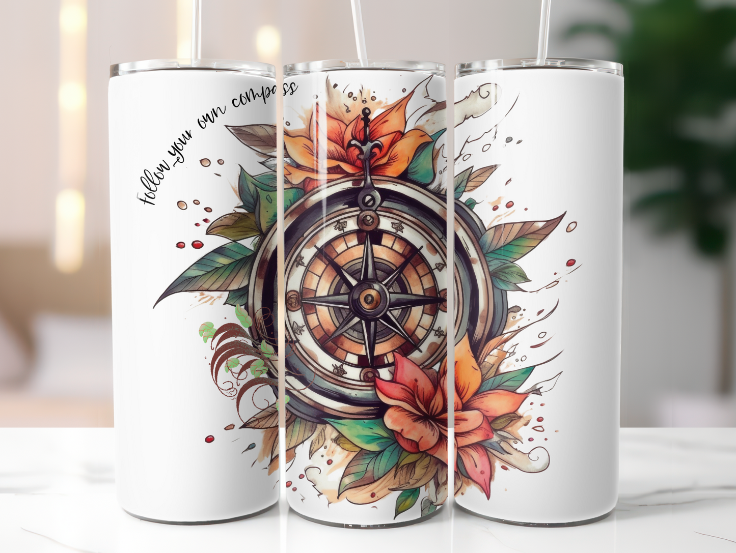 Follow Your Own Compass 20oz Tumbler