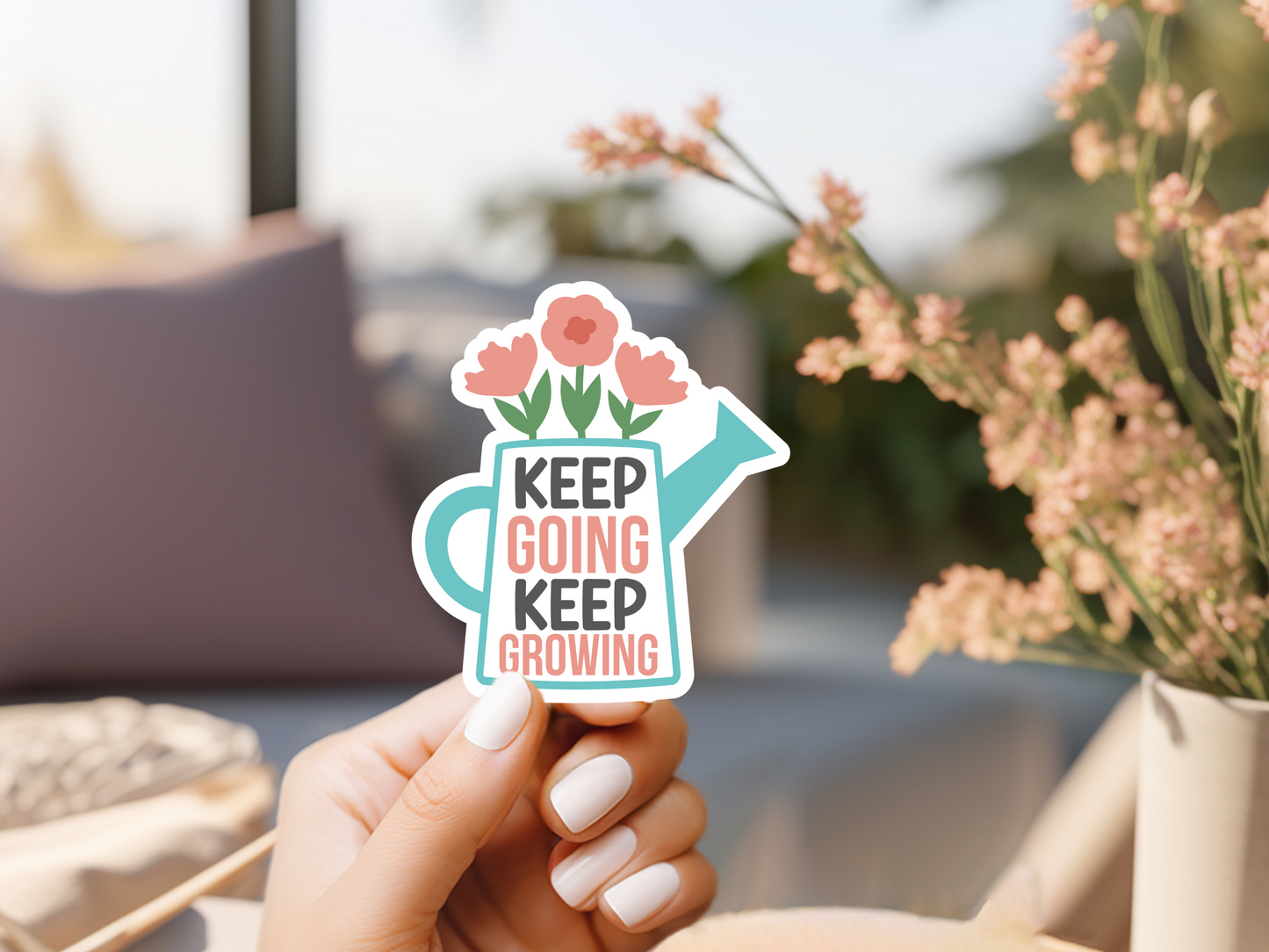 Keep Going Keep Growing Sticker