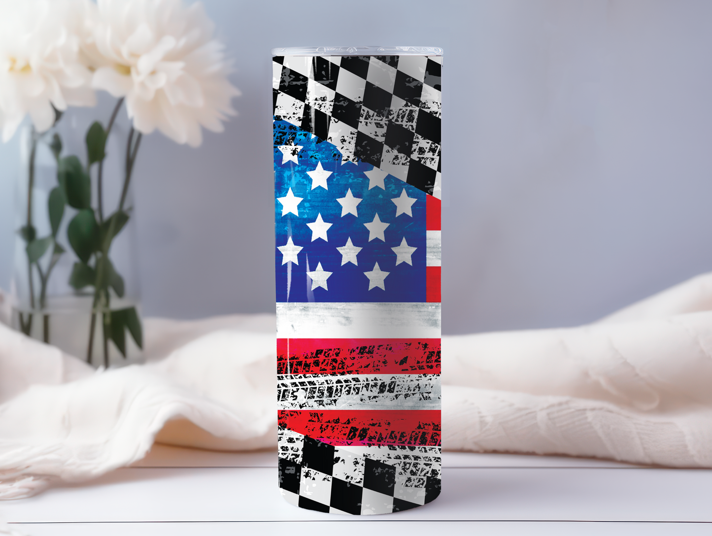 Patriotic Racing 20oz Tumbler