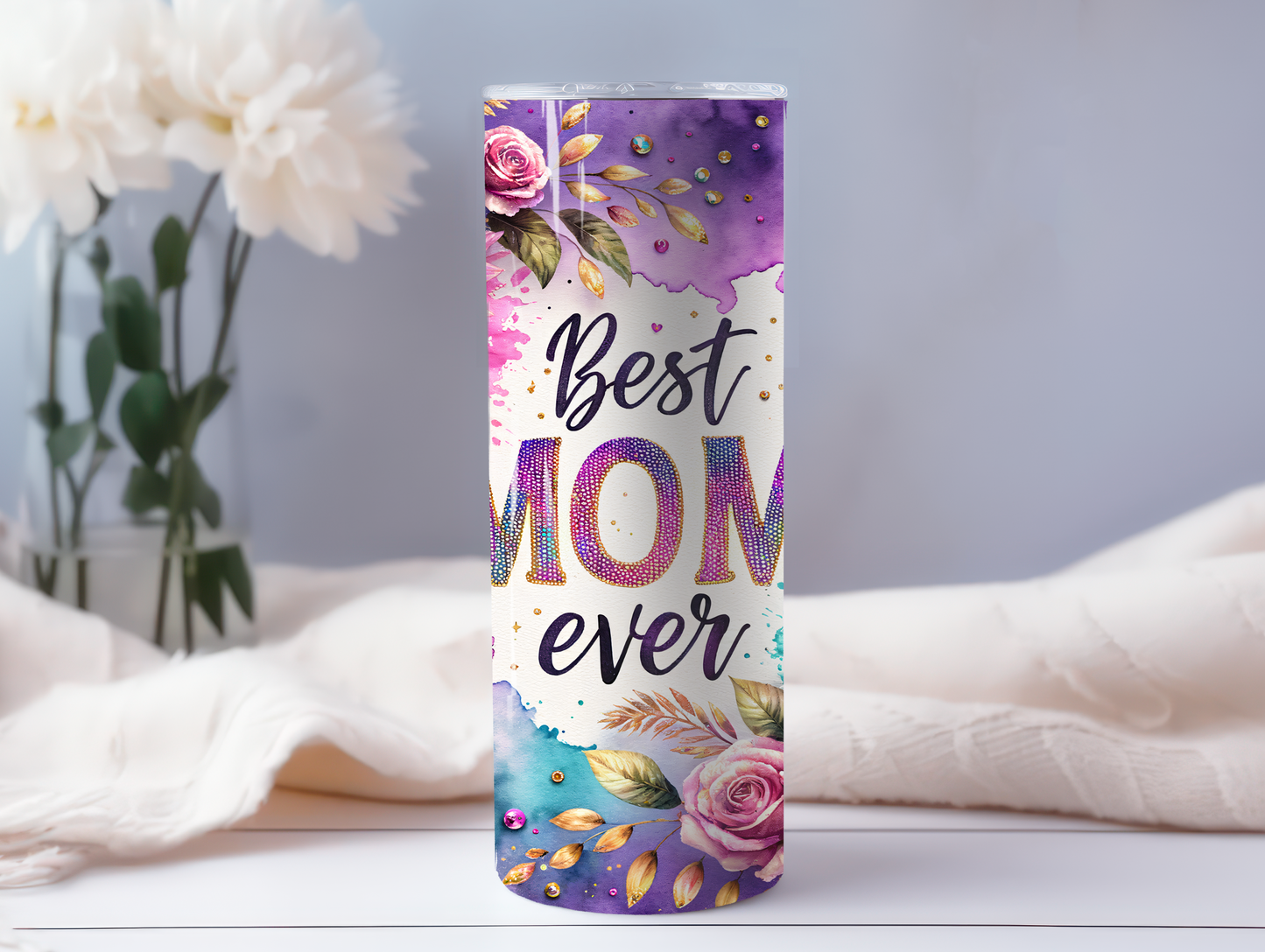 Best Mom Ever Purple 20oz Tumbler