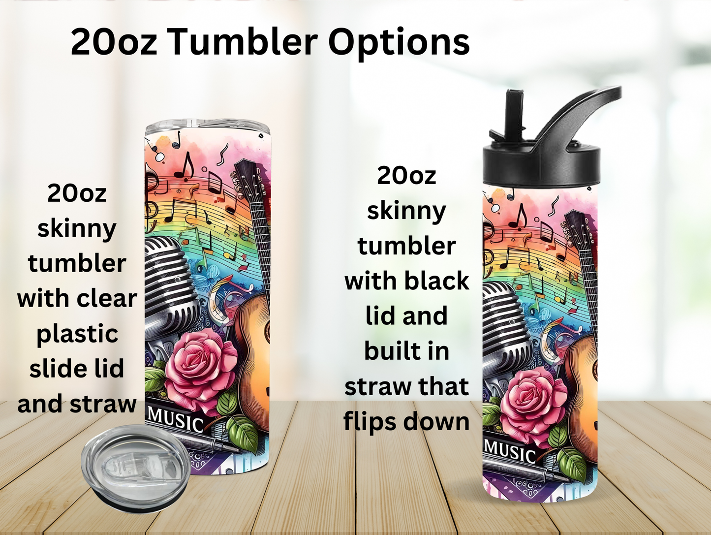 Watercolor Music 20oz Tumbler
