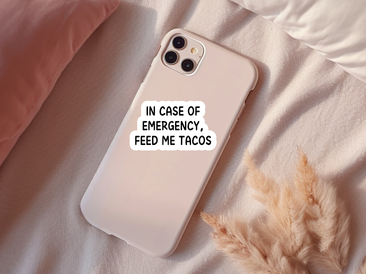 In Case Of Emergency Feed Me Tacos Sticker