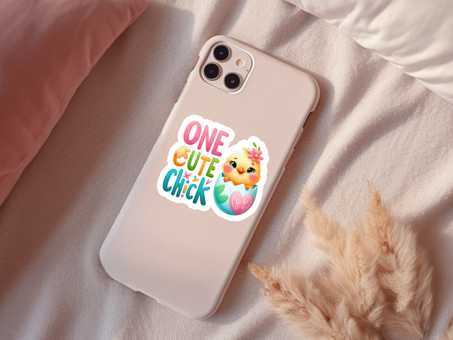 One Cute Chick Sticker