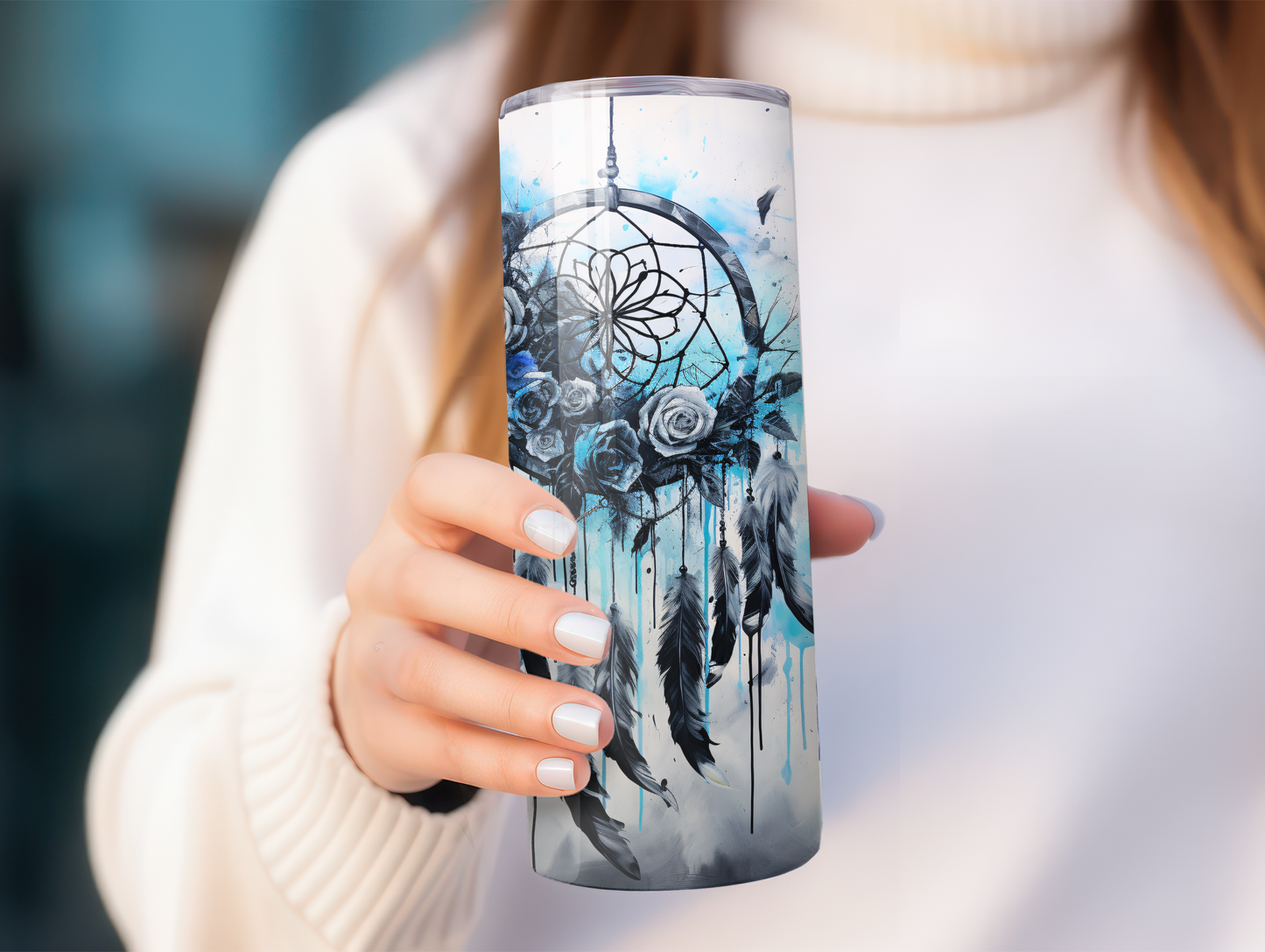 Blue Dream Catcher 20oz Tumbler