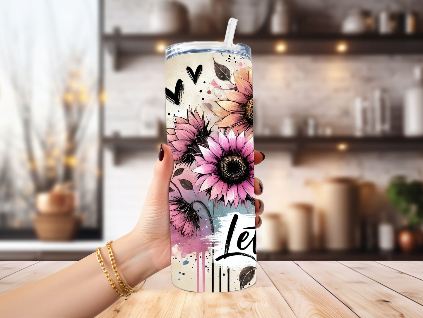 Let Them W/Flowers 20oz Tumbler
