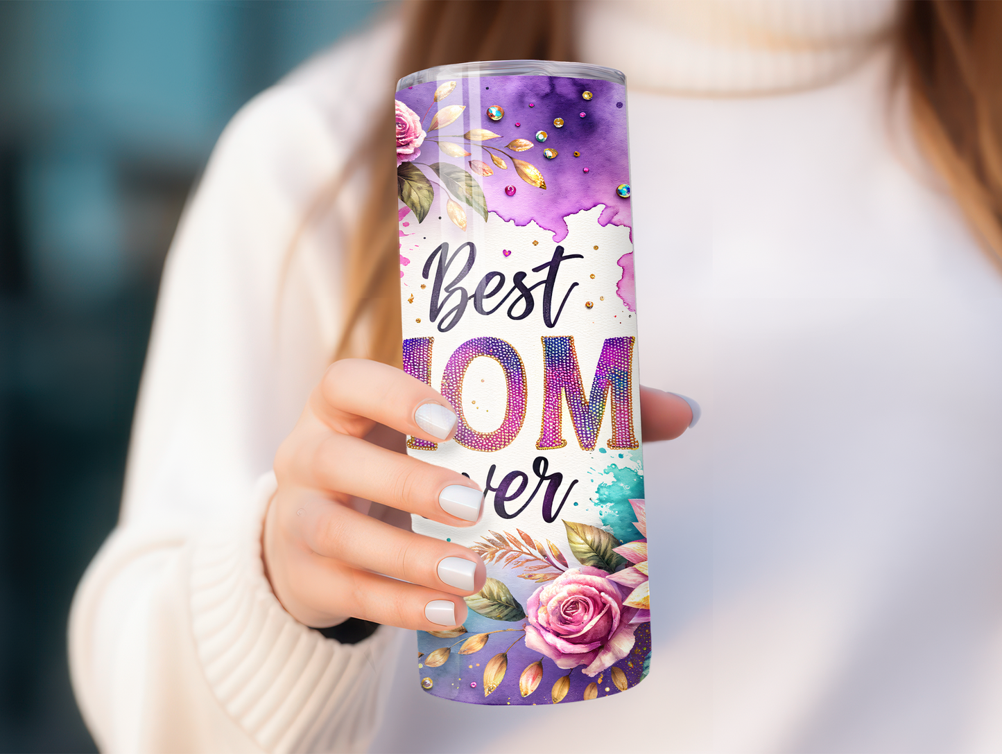 Best Mom Ever Purple 20oz Tumbler
