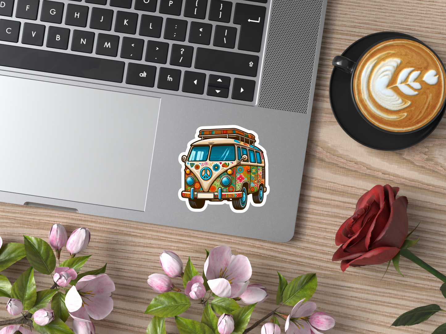 Hippie Van Sticker