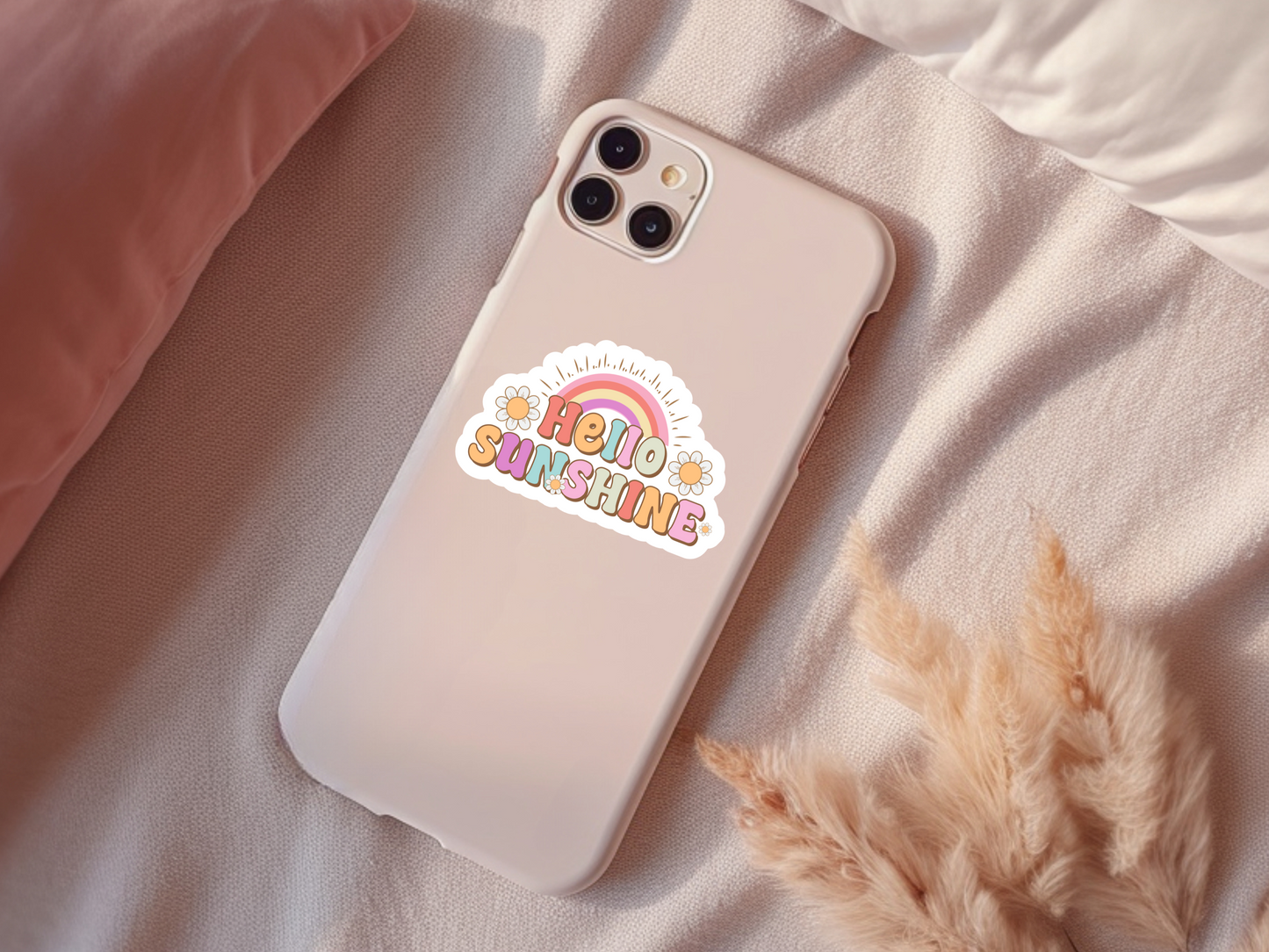 Retro Hello Sunshine Sticker
