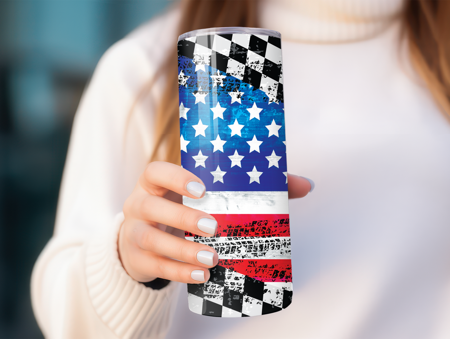 Patriotic Racing 20oz Tumbler