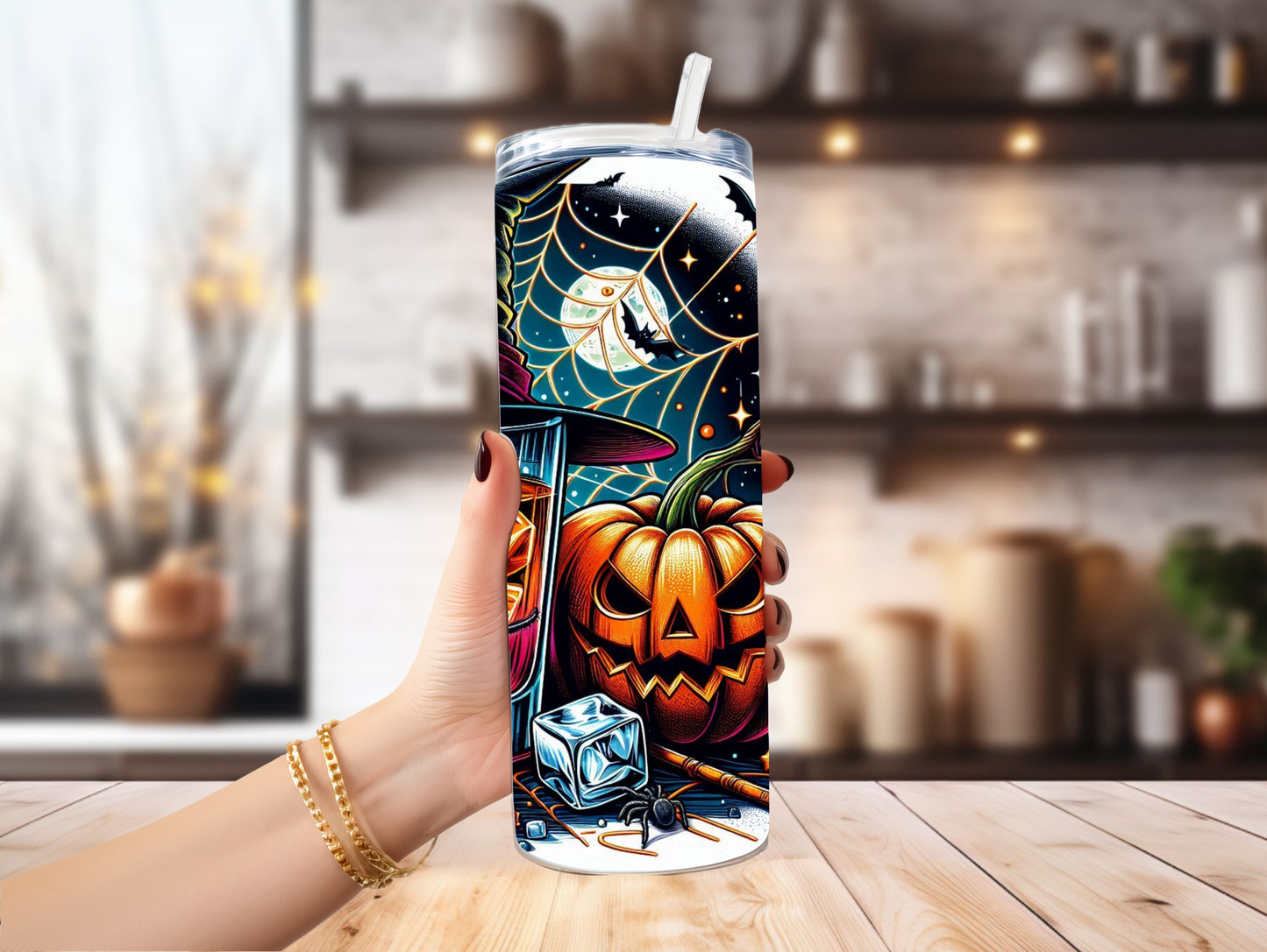 Halloween Shot Glass Spider 20oz Tumbler