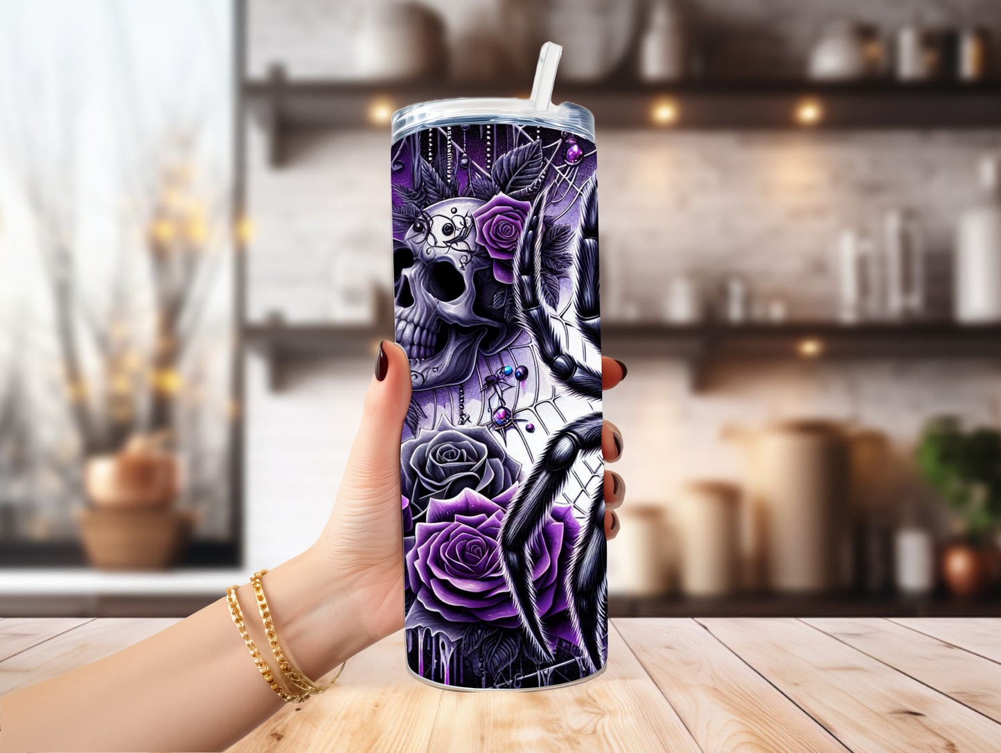 Goth Halloween Spider 20oz Tumbler