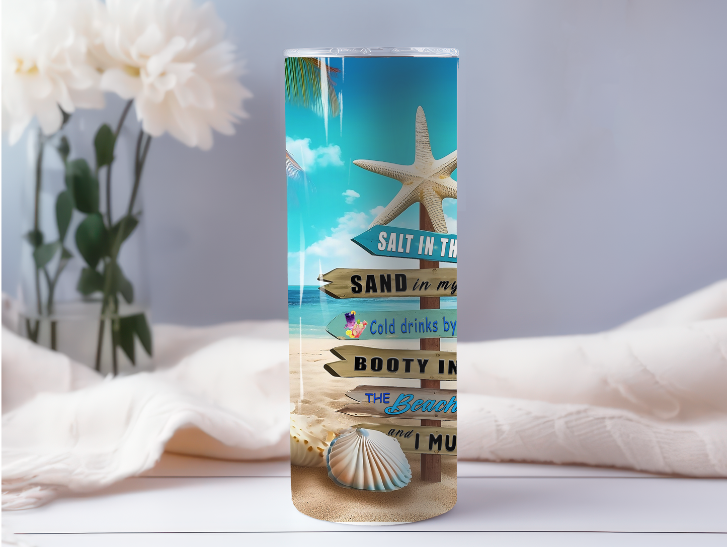 Salt In The Air Beach Scene 20oz Tumbler