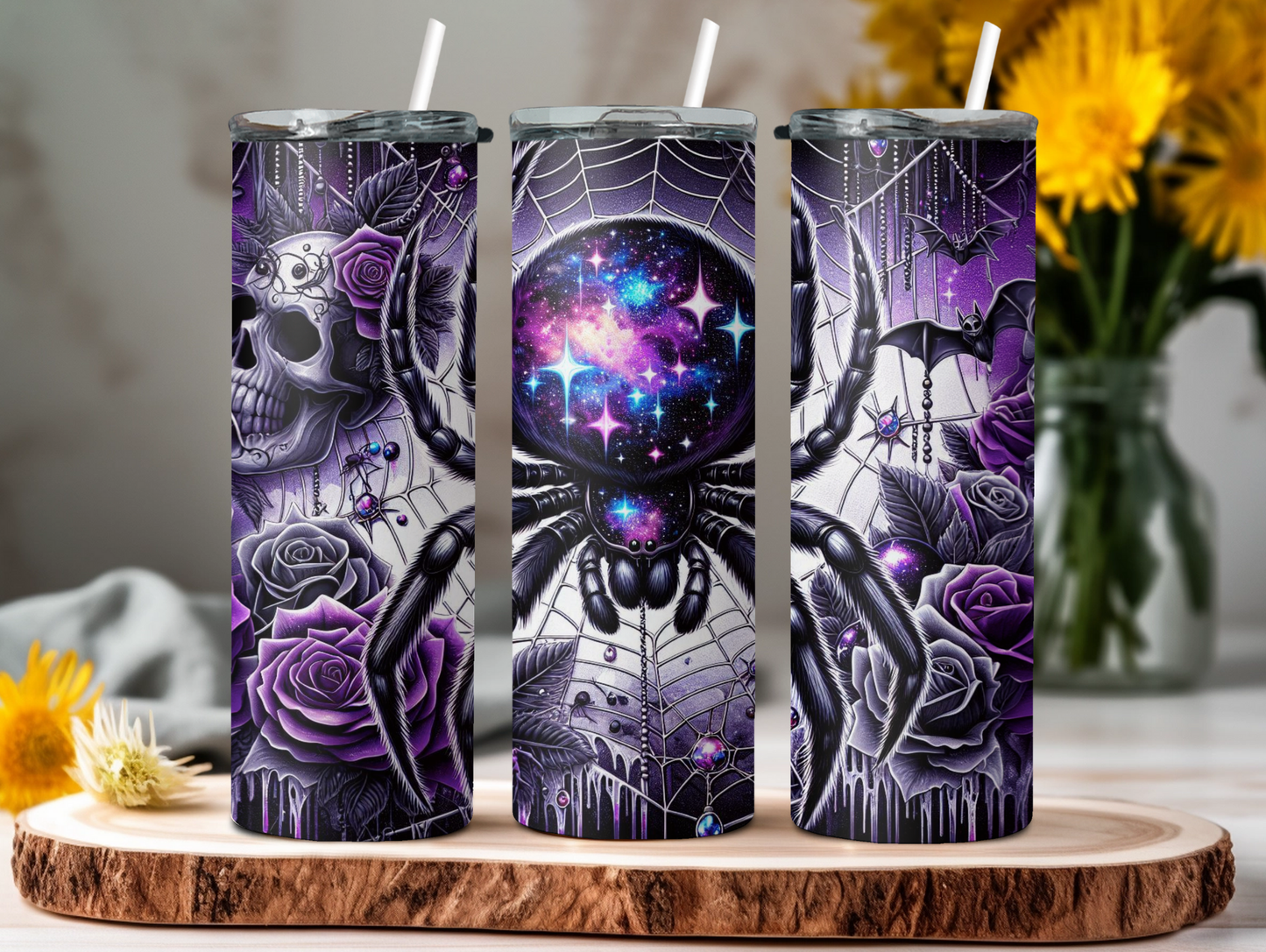 Goth Halloween Spider 20oz Tumbler