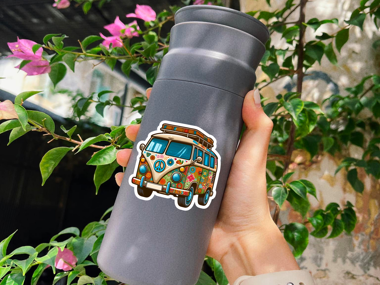 Hippie Van Sticker