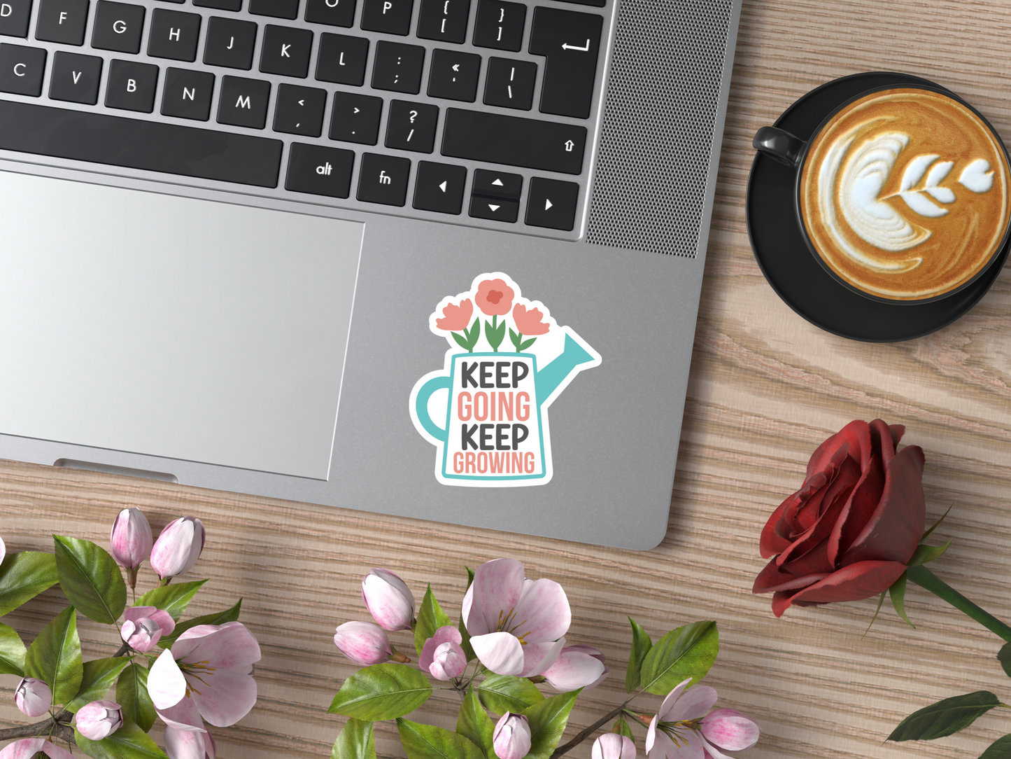 Keep Going Keep Growing Sticker