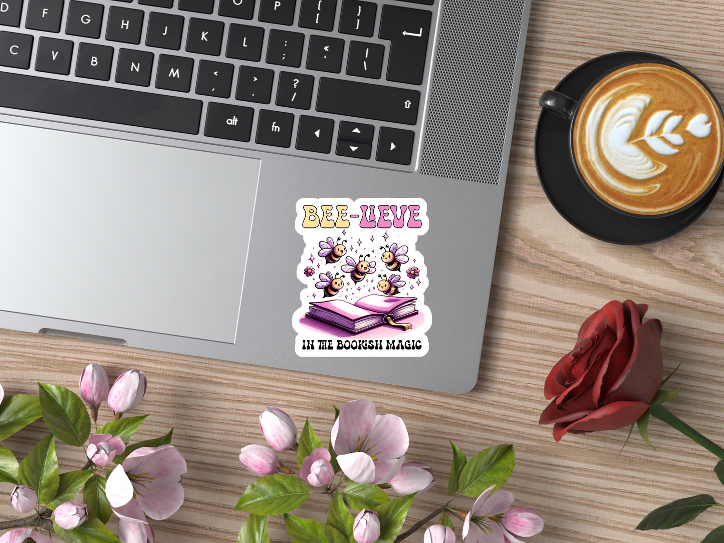 Bee-lieve Bookish Magic Sticker