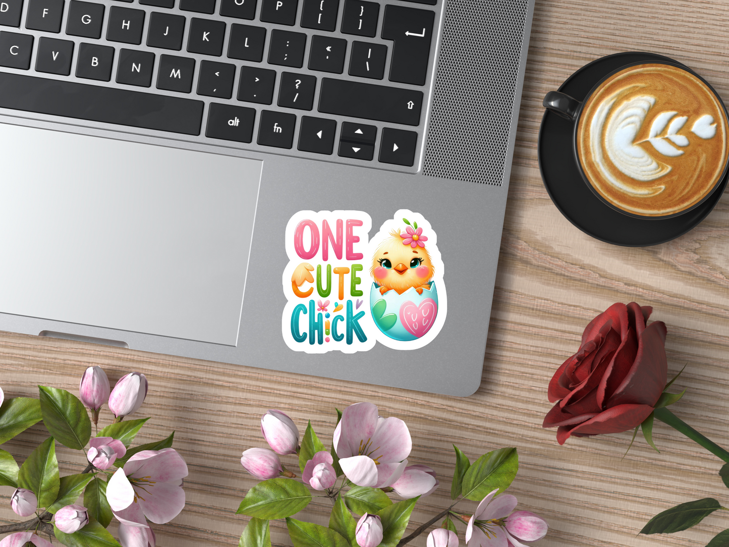 One Cute Chick Sticker