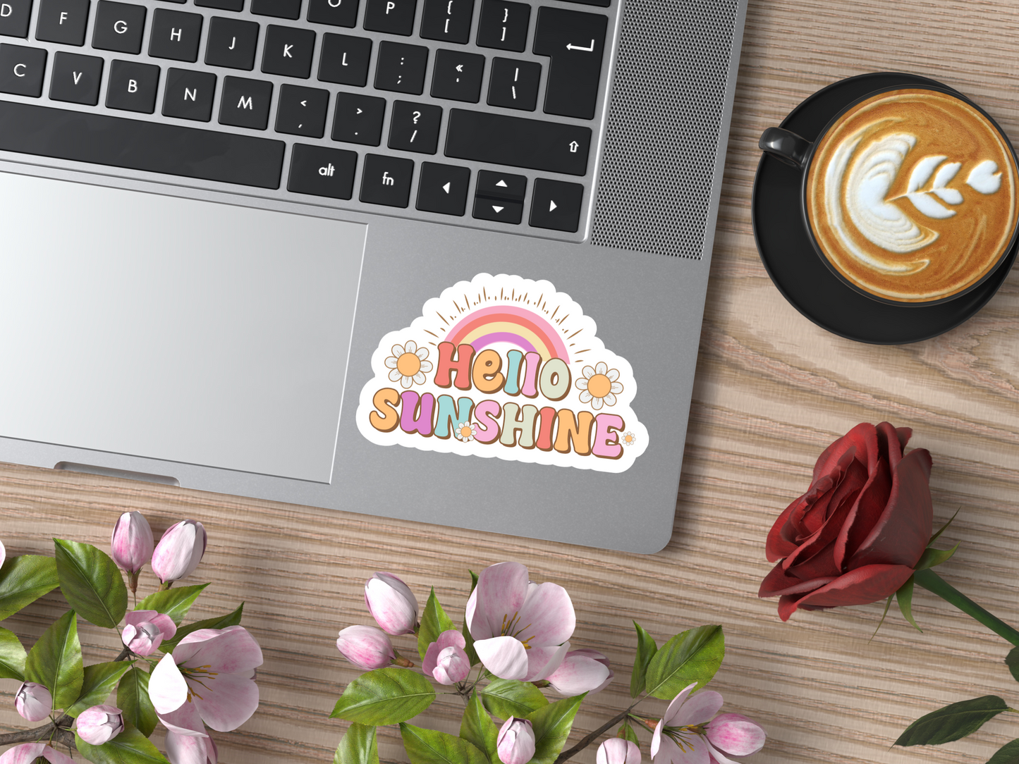 Retro Hello Sunshine Sticker