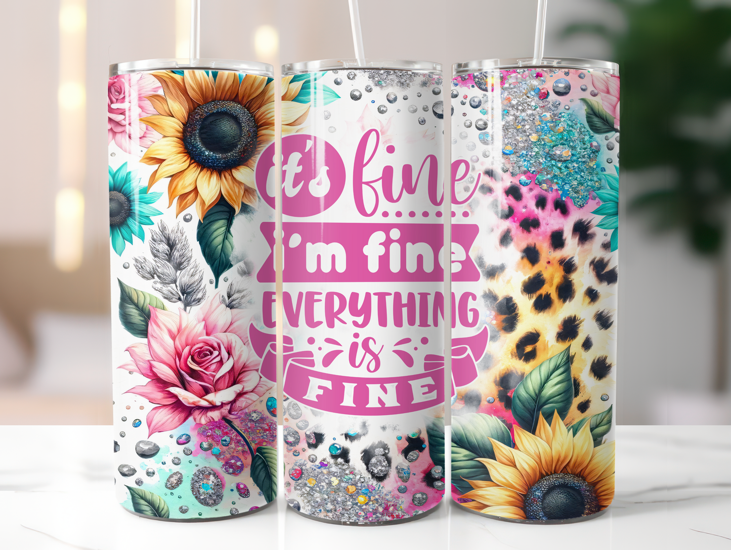 It's fine, im fine, everything is fine 20oz tumbler