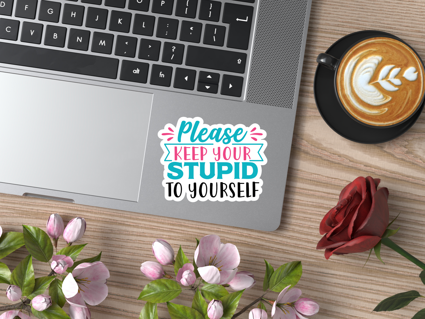Please Keep Your Stupid To Yourself Sticker