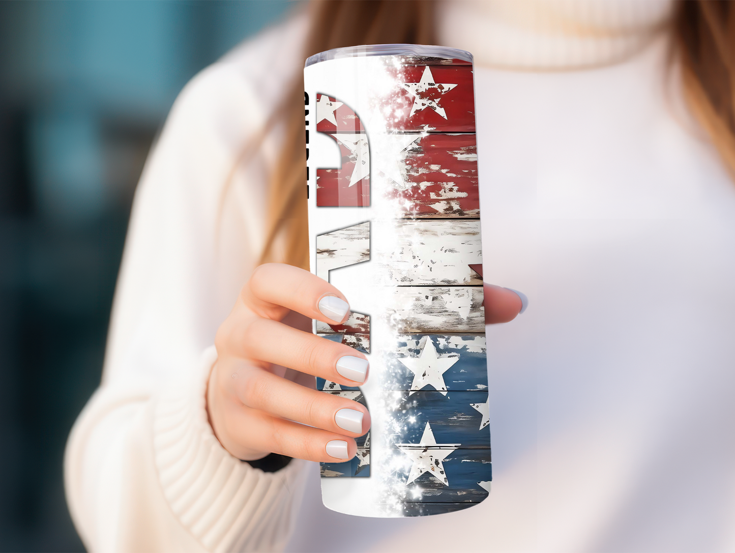 DAD American Flag 20oz Tumbler