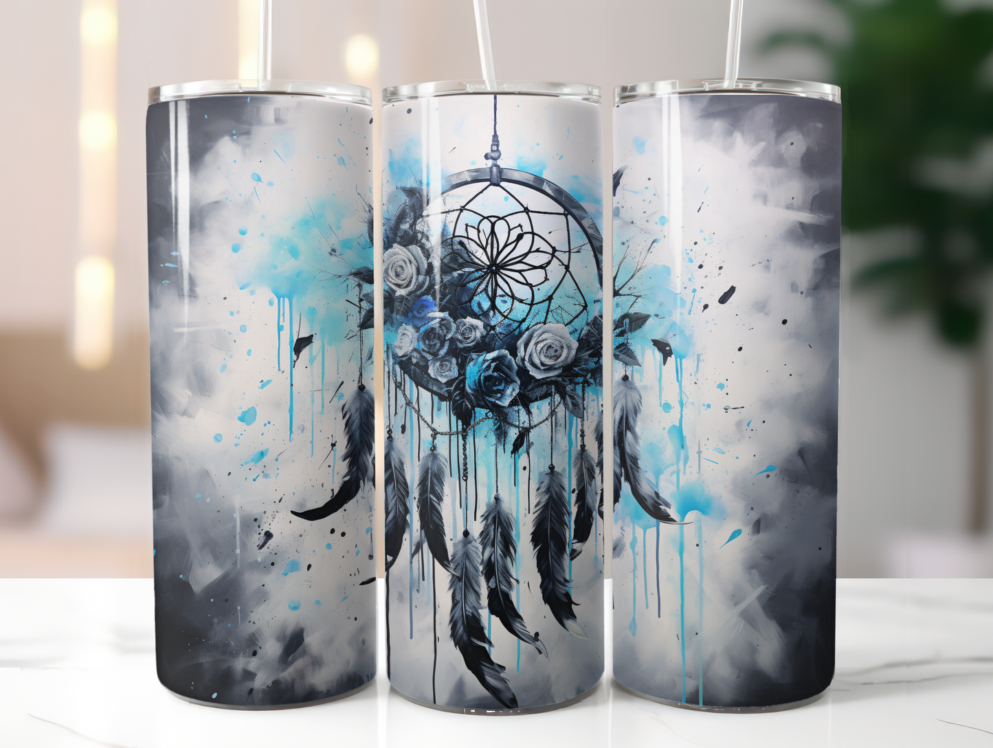 Blue Dream Catcher 20oz Tumbler