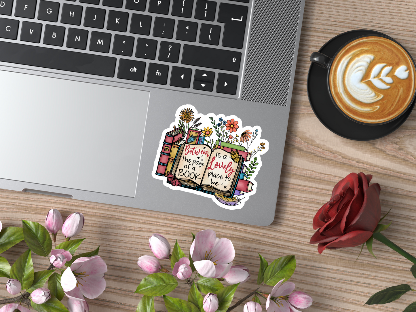 Between The Pages Of A Book Sticker