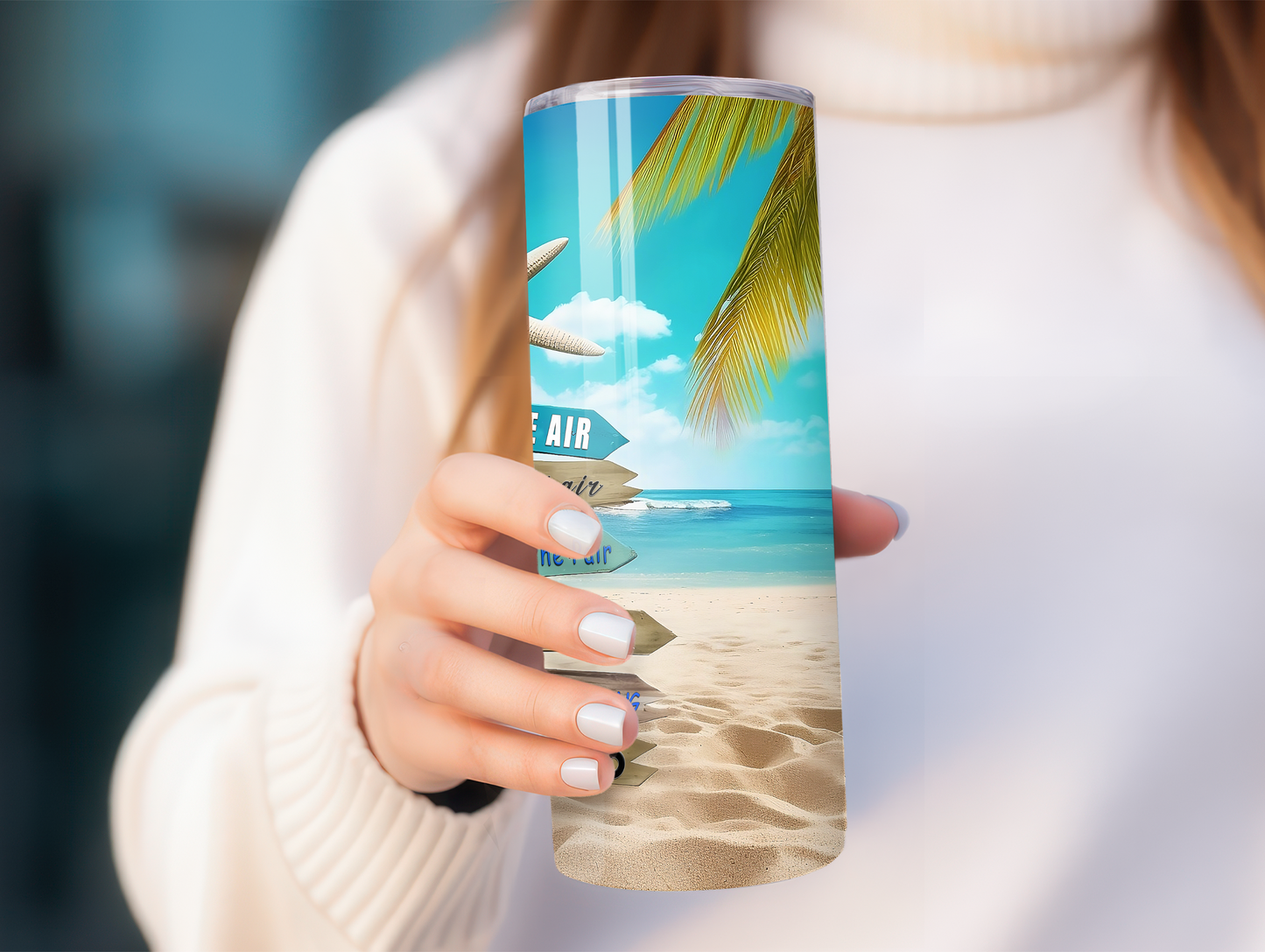 Salt In The Air Beach Scene 20oz Tumbler