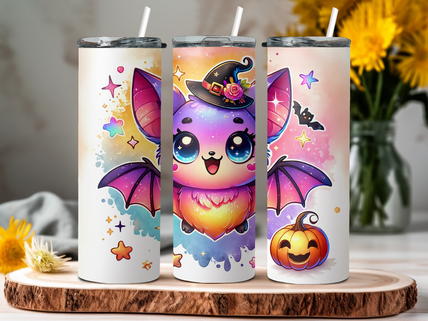 Cute Halloween Bat 20oz Tumbler