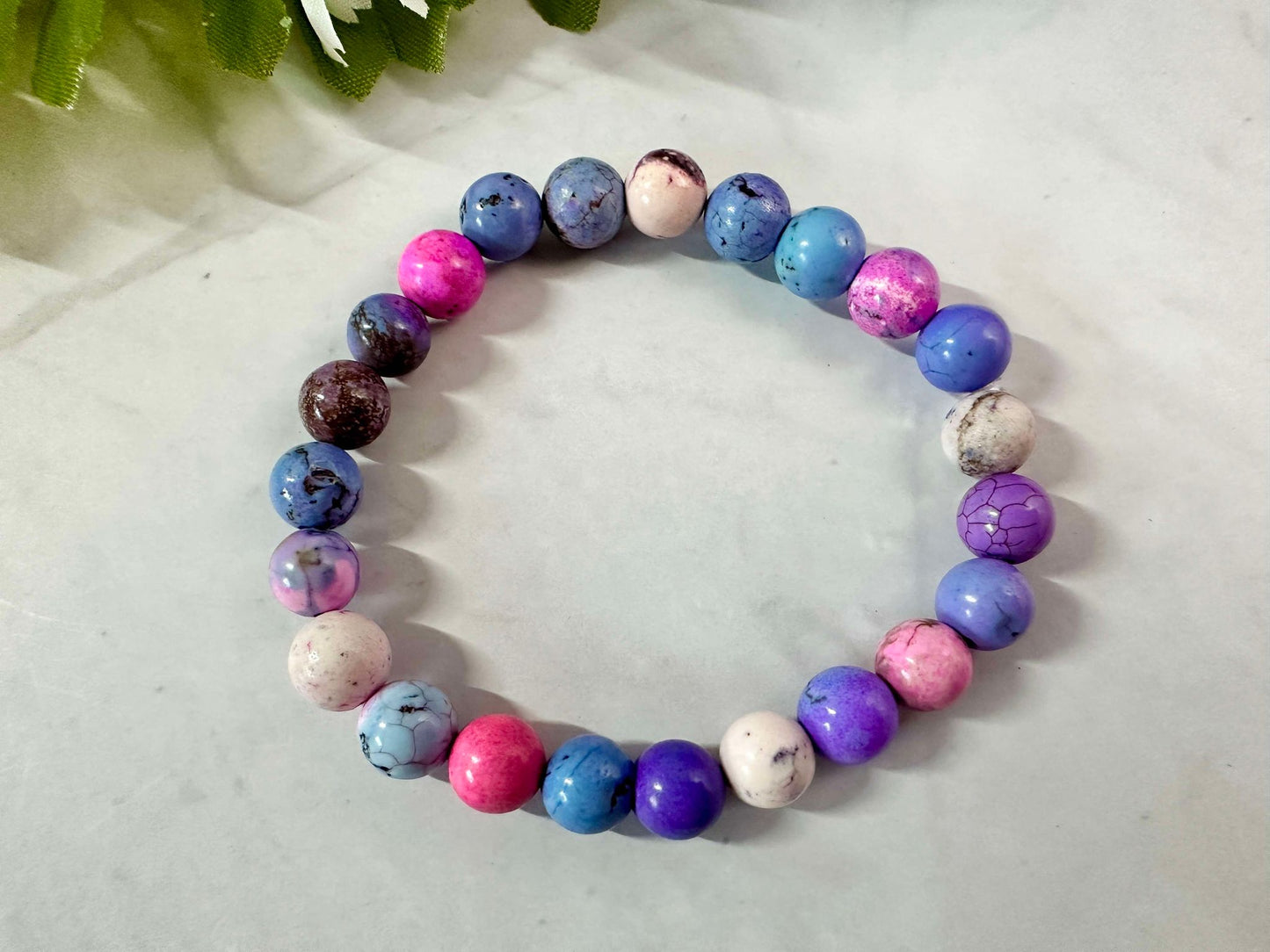 Cotton Candy 8mm Stretch Bracelet