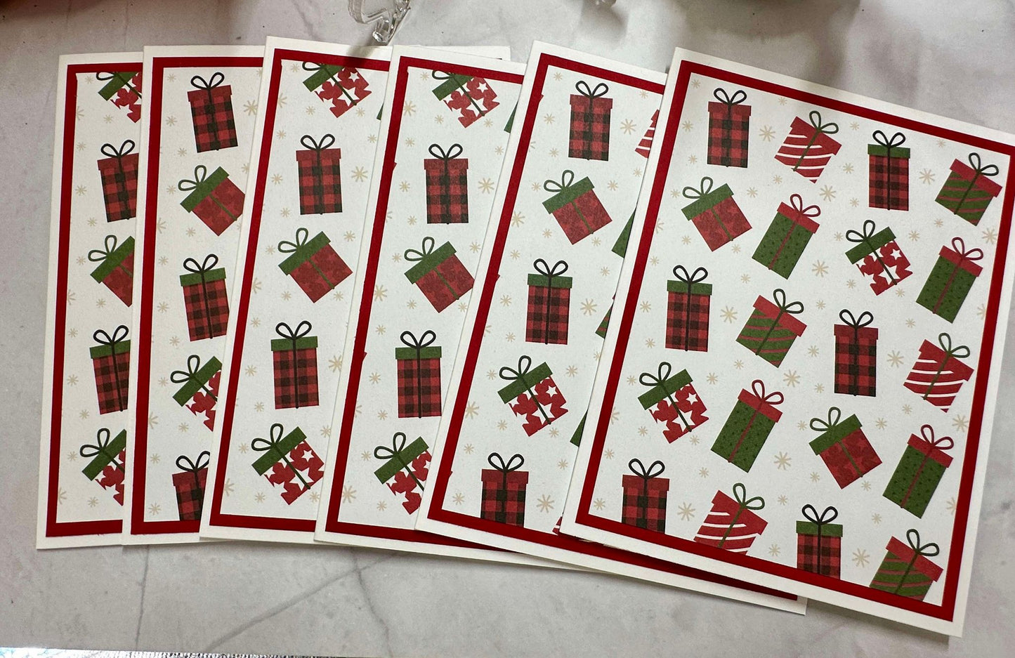 Christmas Presents Blank Notecards