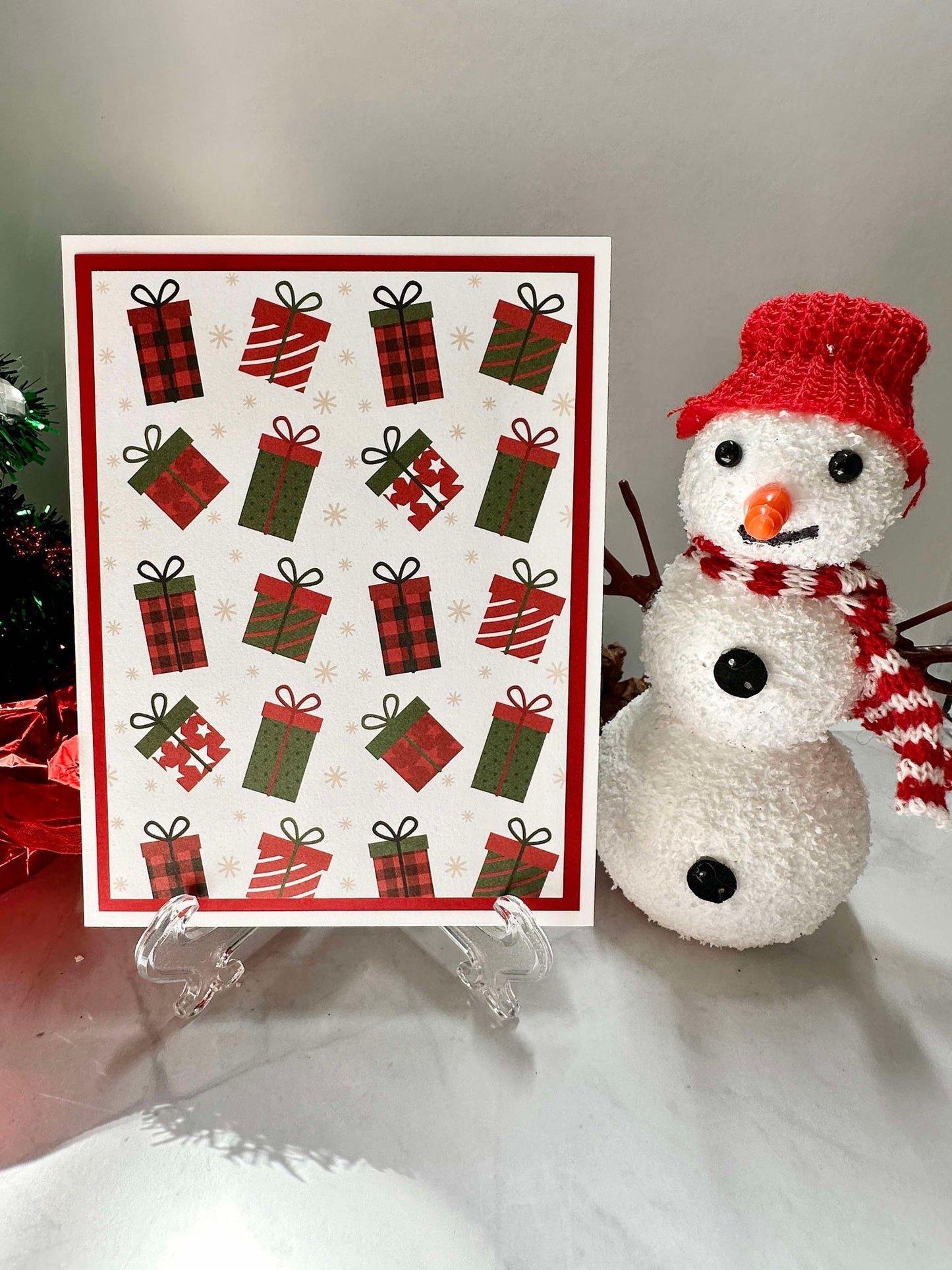 Christmas Presents Blank Notecards