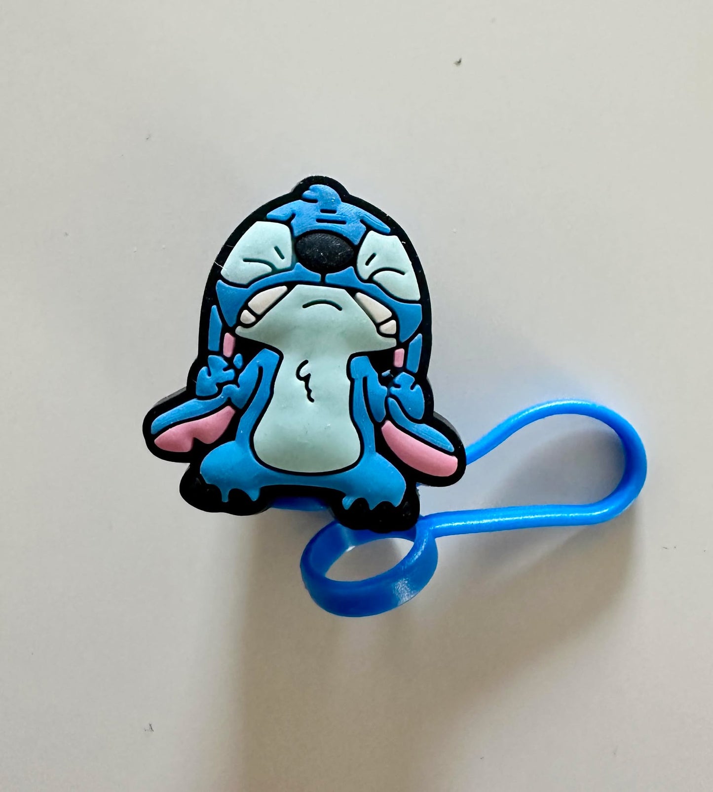 Cute Blue Alien Straw Toppers