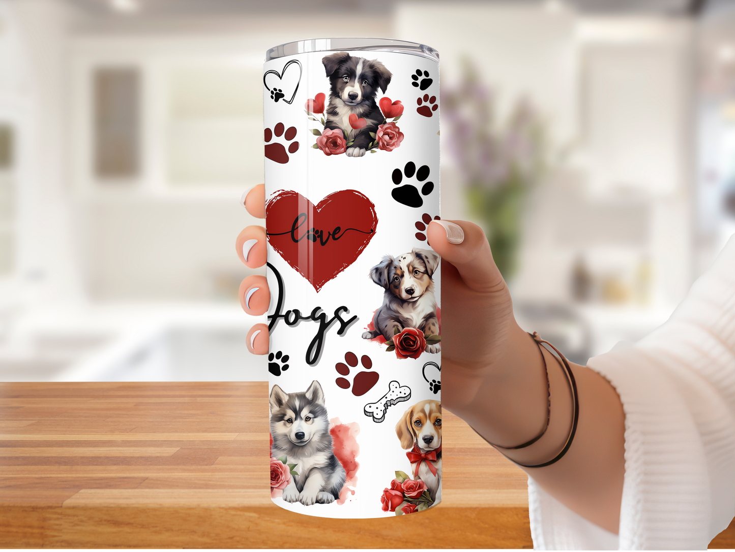 I Love Dogs 20oz Tumbler
