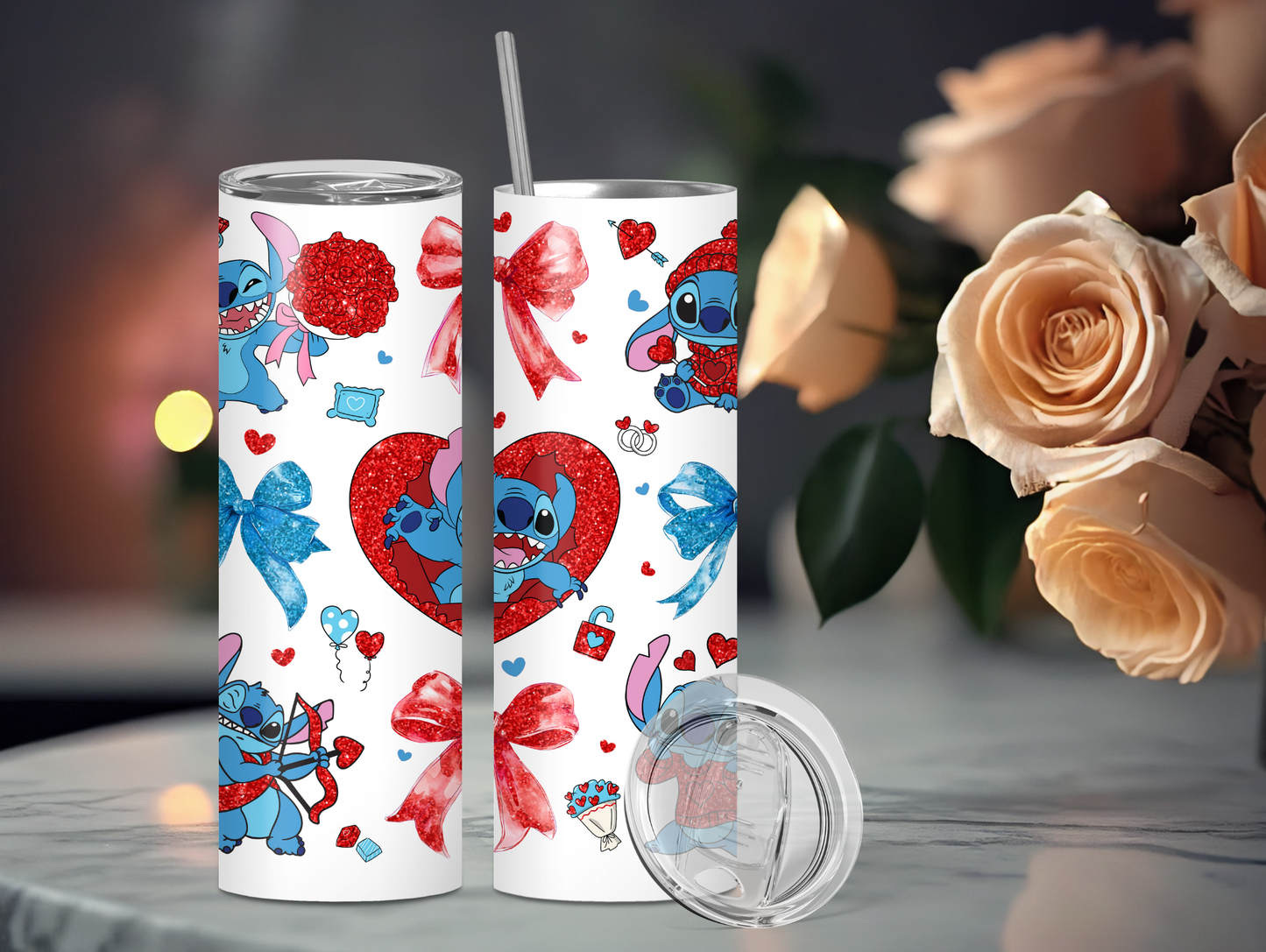 Valentine Blue Alien 20oz Tumbler