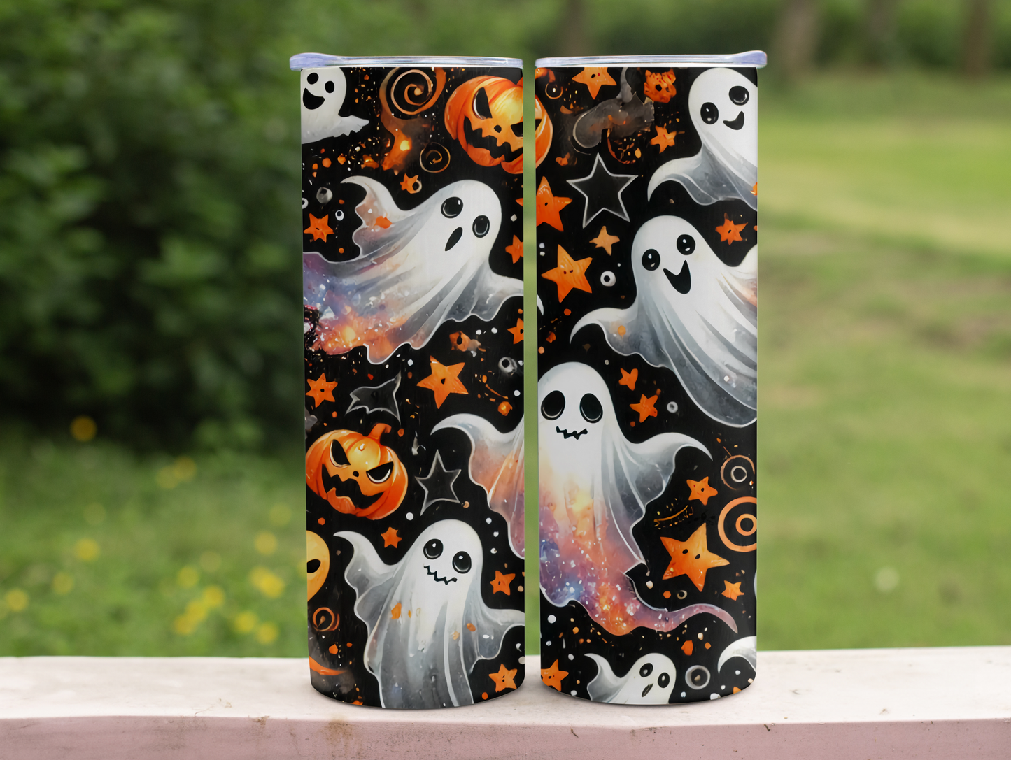 Flying Ghosts & Pumpkins 20oz Tumbler