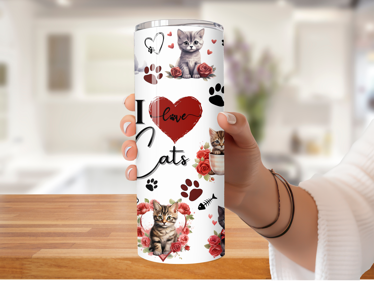 I Love Cats 20oz Tumbler