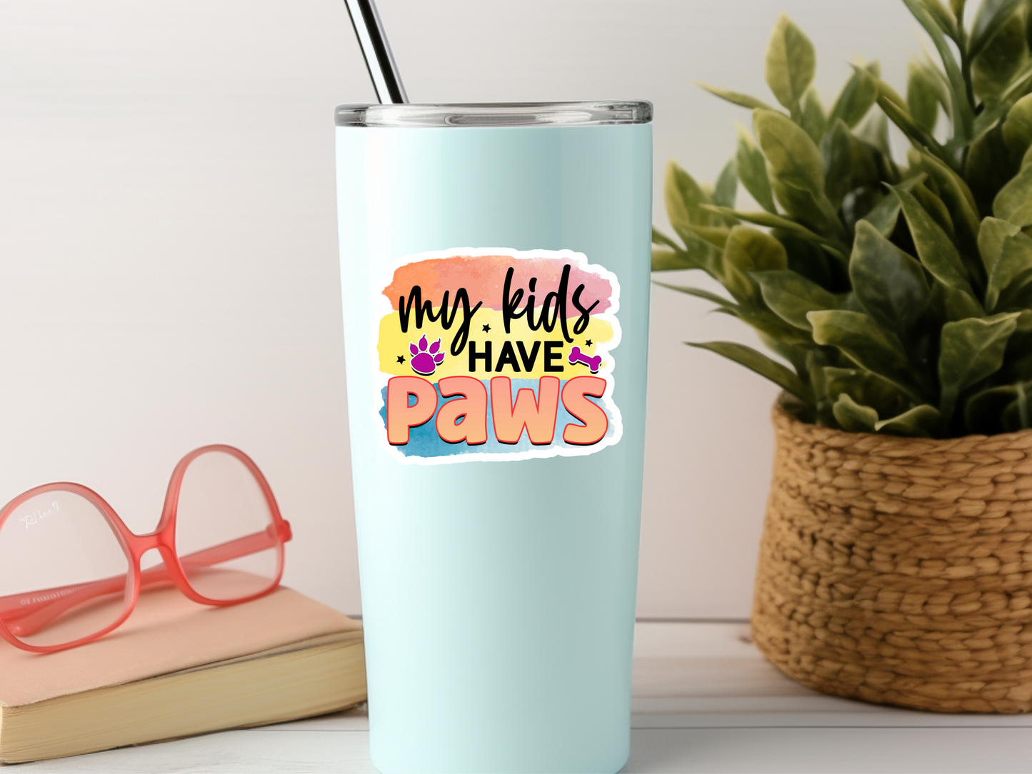 My Kids Have Paws Sticker