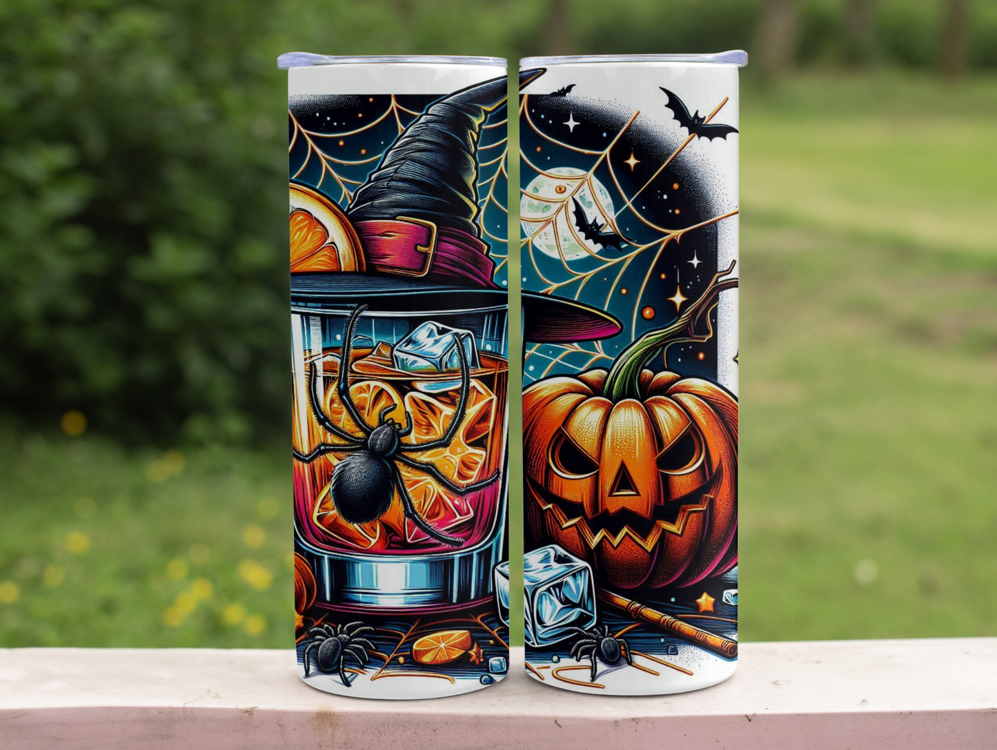 Halloween Shot Glass Spider 20oz Tumbler