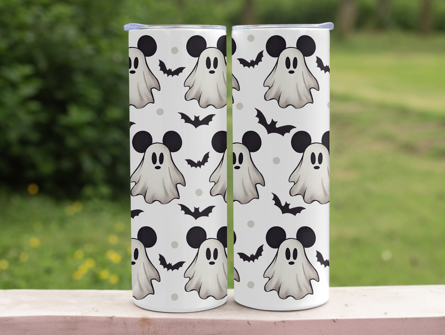 Cute Ghost & Bats Halloween 20oz Tumbler