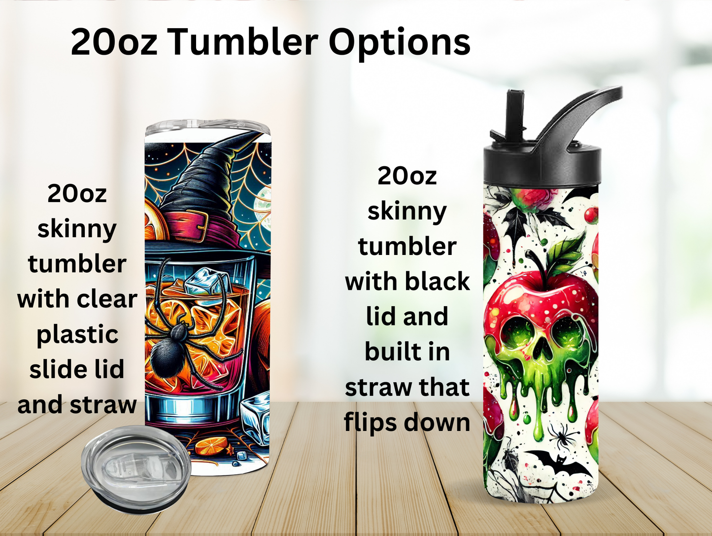 Halloween Shot Glass Spider 20oz Tumbler