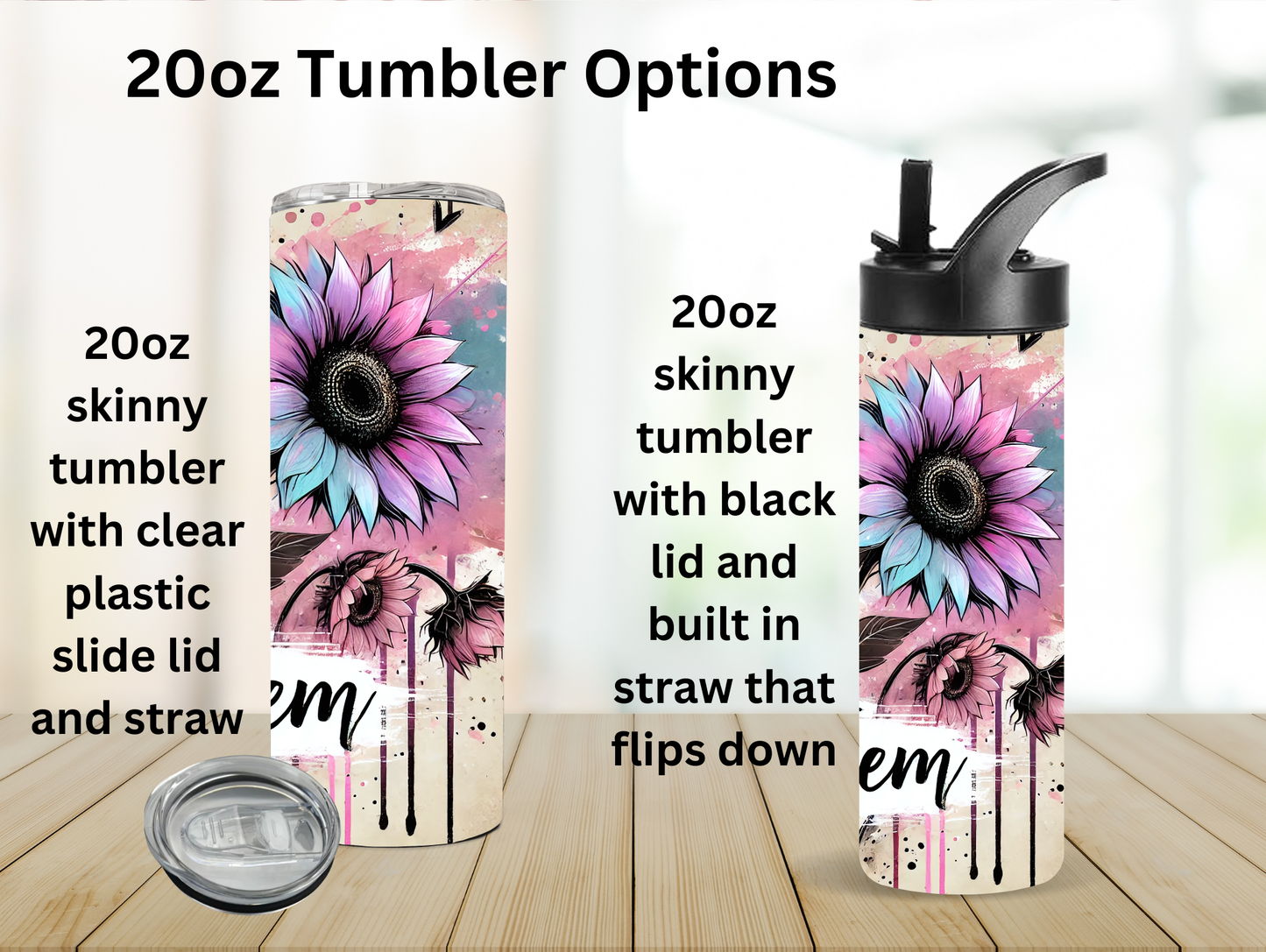 Let Them W/Flowers 20oz Tumbler
