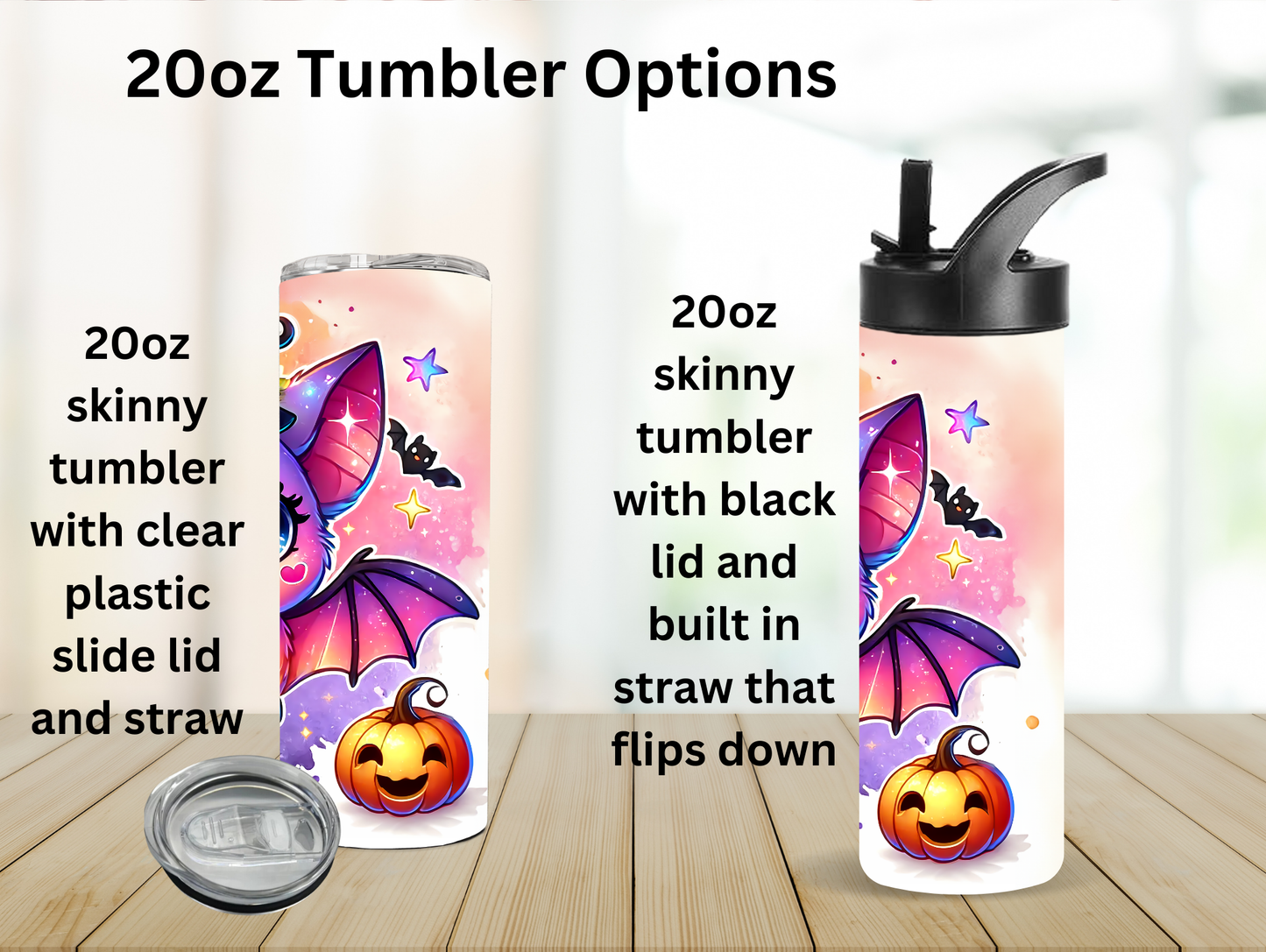 Cute Halloween Bat 20oz Tumbler