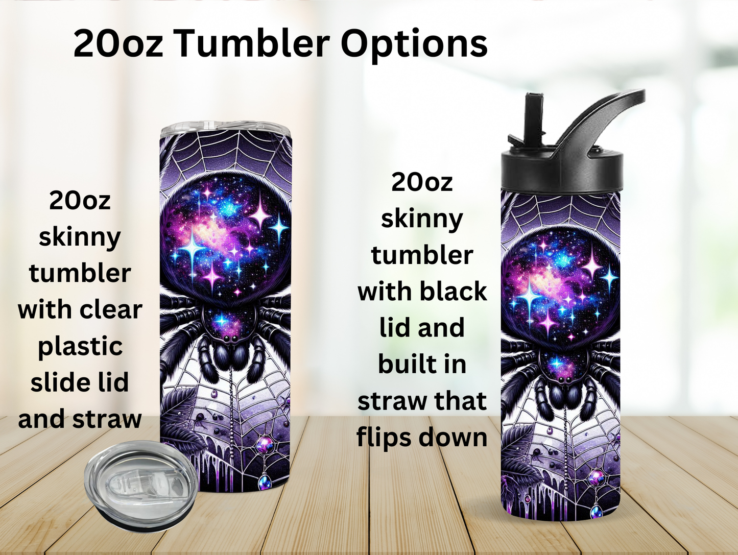Goth Halloween Spider 20oz Tumbler