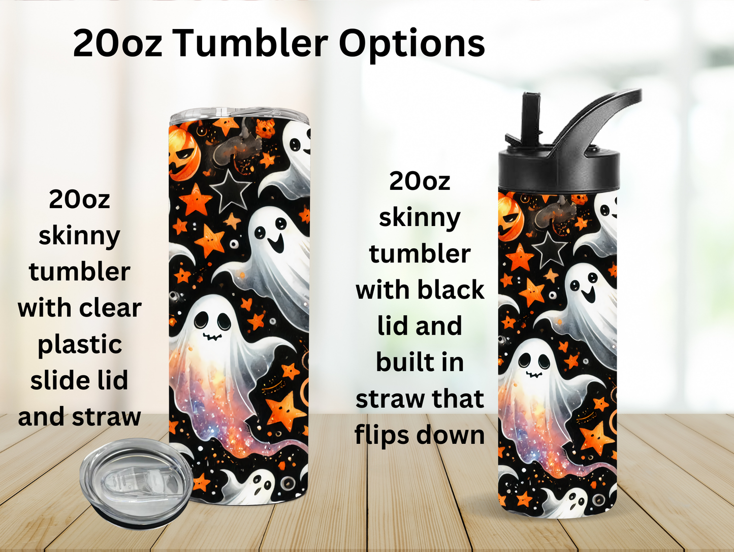 Flying Ghosts & Pumpkins 20oz Tumbler