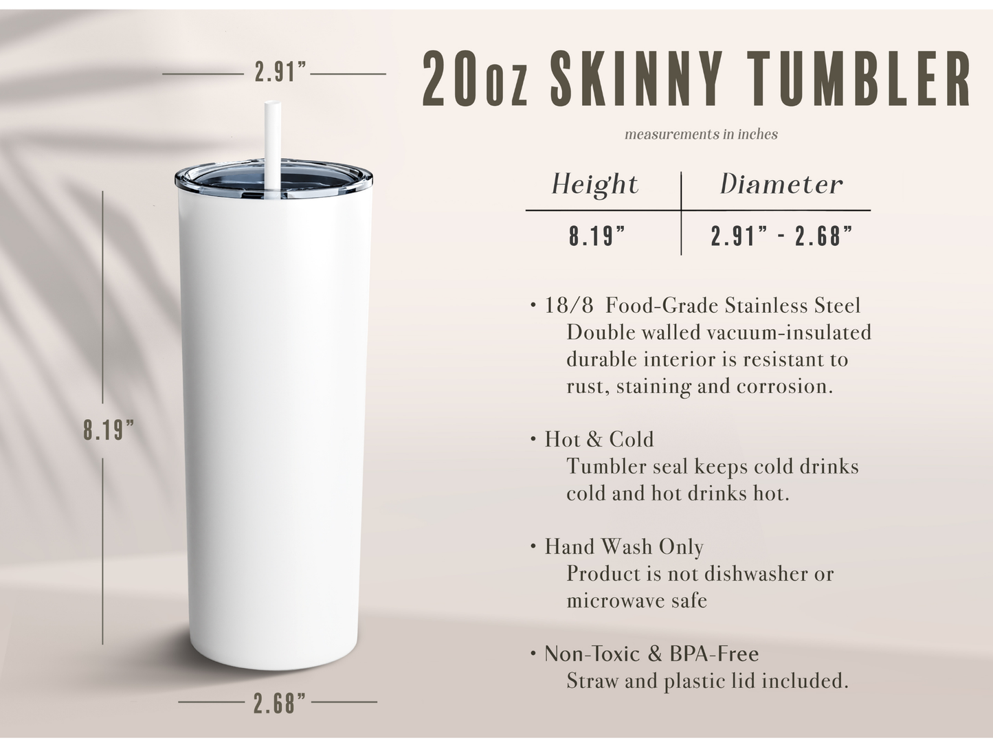 Butterfly Stronger Than The Storm 20oz Tumbler