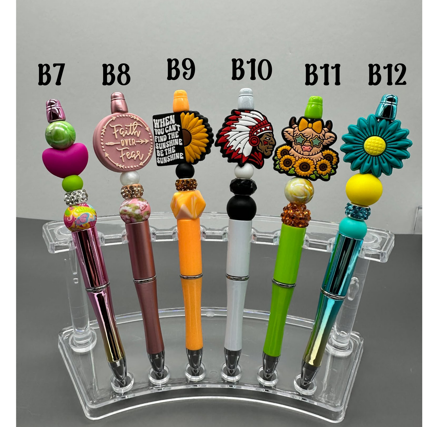 Beaded Pens W/Silicone Focal Beads_3