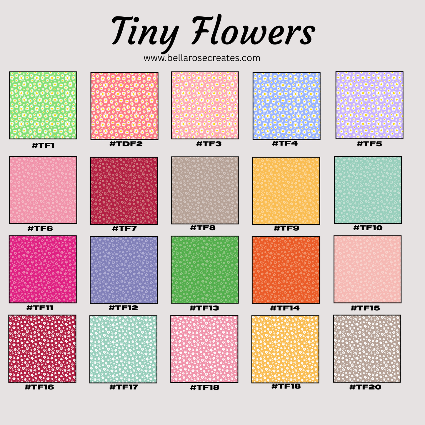 Lip Balm Holder Keychain_Tiny Flowers