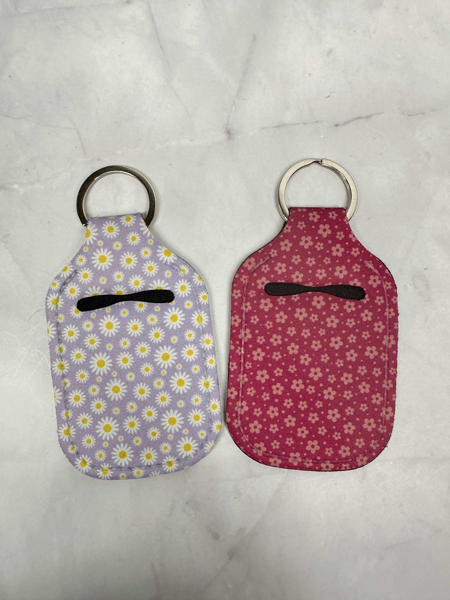 Hand Sanitizer/AirPod Holder Keychain_Tiny Flowers
